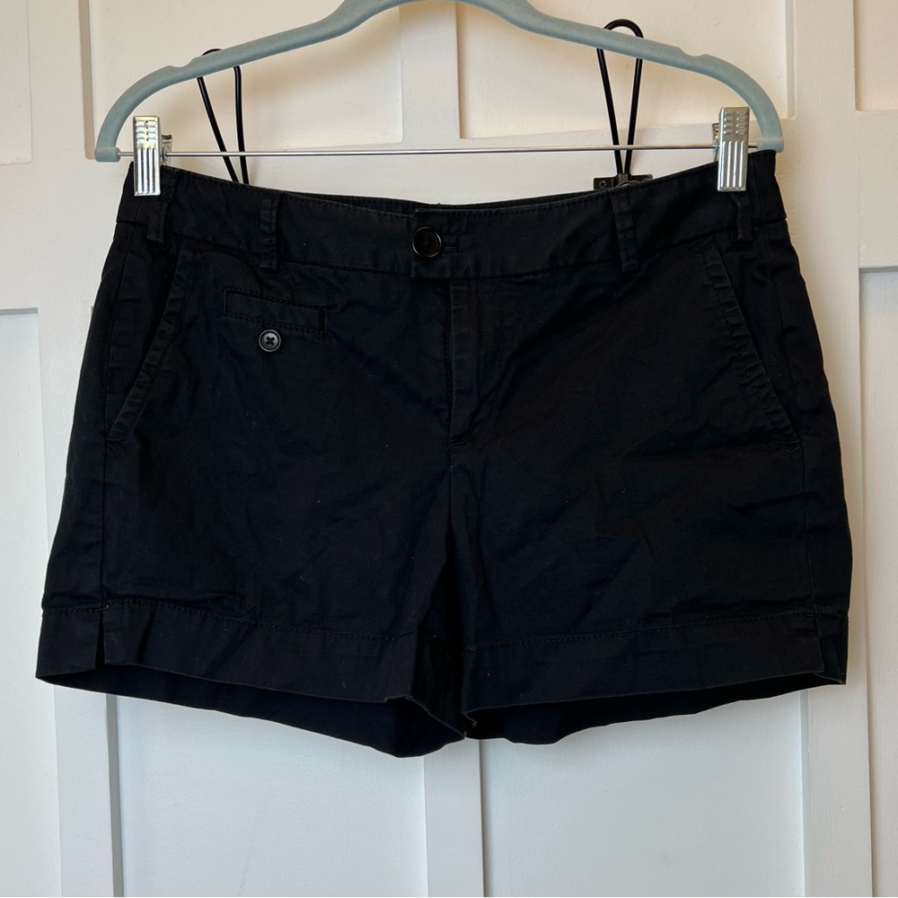 Banana Republic Shorts Size 6 Black Martin Fit Pockets Preppy Minimalist Summer